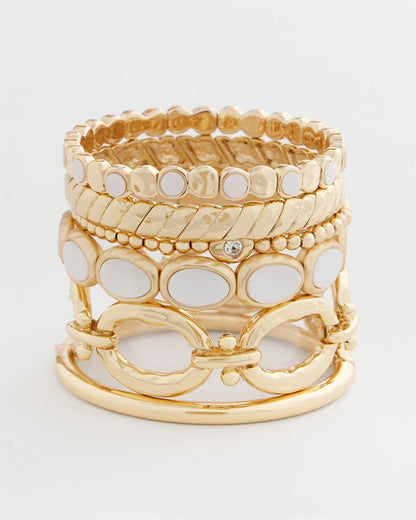 Chico's Premium | Pearl Mini Circle Stretch Bracelet