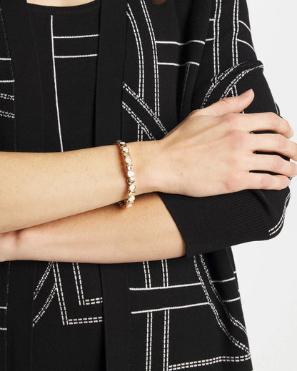 Chico's Premium | Pearl Mini Circle Stretch Bracelet
