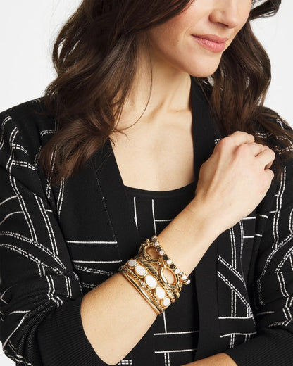 Chico's Premium | Pearl Mini Circle Stretch Bracelet