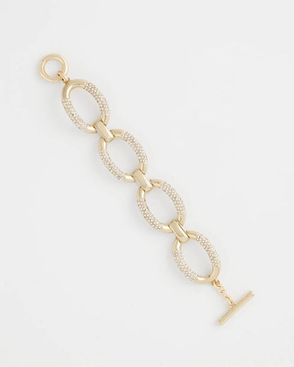 Chico's Special Offer | Large Pave Link Toggle Bracelet