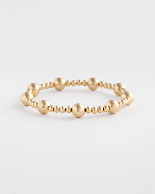Chico's Recommended | Gold-tone Medium Bead Stretch Bracelet