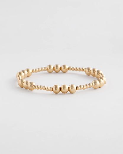 Chico's New | Gold-tone Small Bead Stretch Bracelet