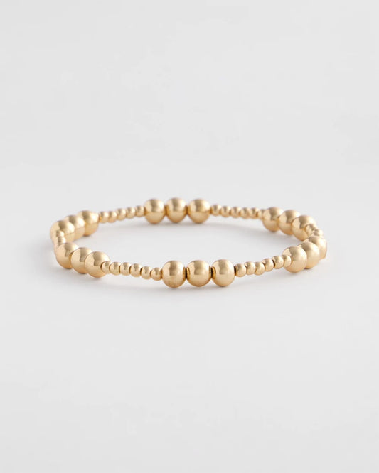 Chico's New | Gold-tone Small Bead Stretch Bracelet