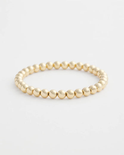 Chico's Deals | Small Beaded Gold Tone Stretch Bracelet