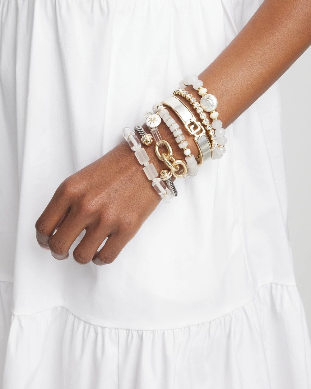 Chico's Trending | Goldtone Stretch Tennis Bracelet