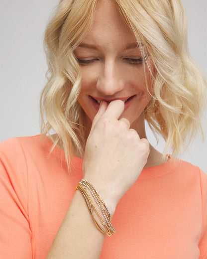 Chico's Best Price | Goldtone Multistrand Bracelet