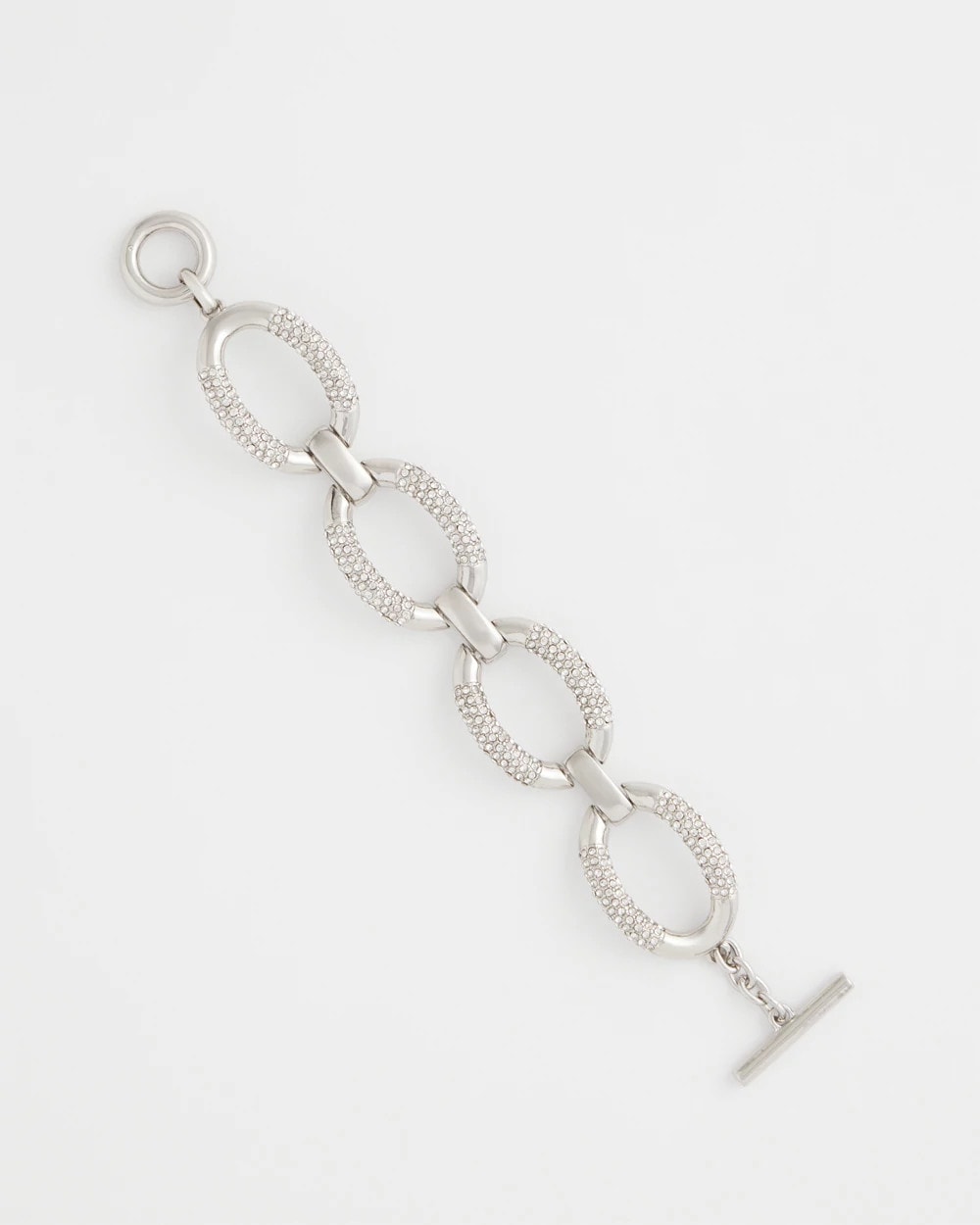 Chico's Smart Buy | Large Pave Link Toggle Bracelet