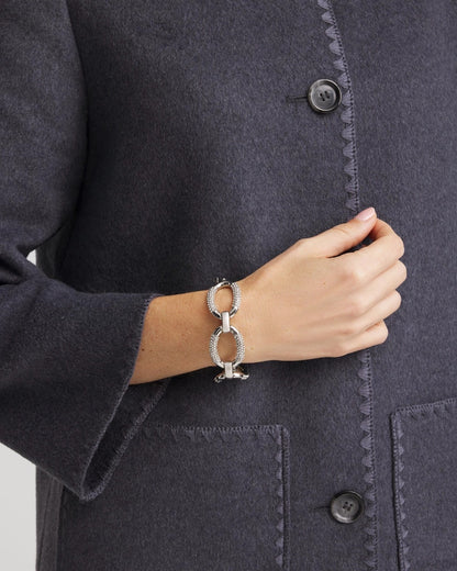 Chico's Smart Buy | Large Pave Link Toggle Bracelet