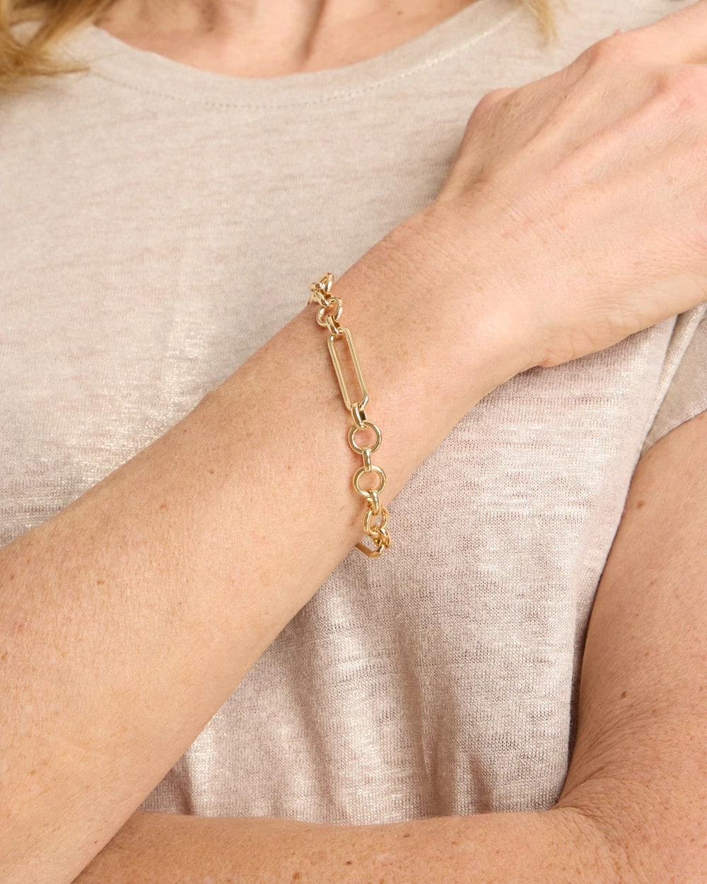 Chico's Signature | Shiny Goldtone Novelty Charm Bracelet