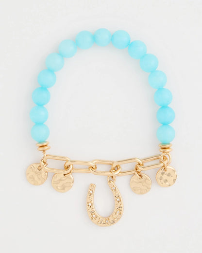 Chico's Customer Favorite | Jade Stone Link Charm Bracelet