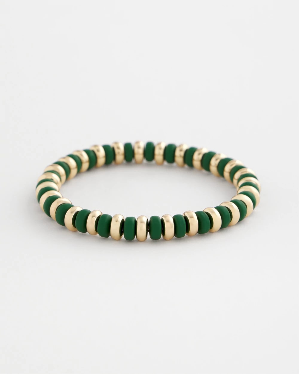 Chico's Value | Green Gold Slice Stretch Bracelet