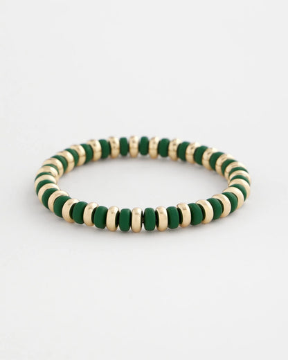 Chico's Value | Green Gold Slice Stretch Bracelet