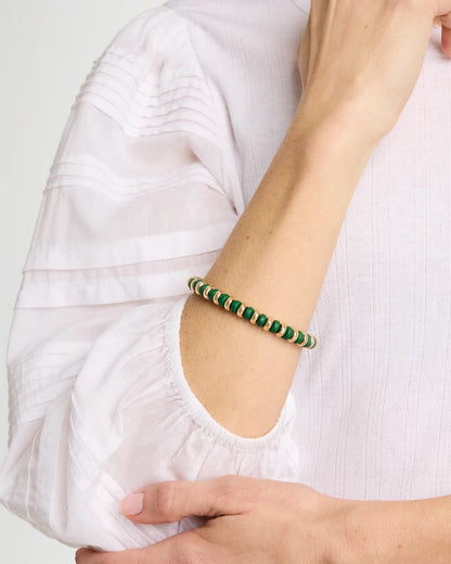 Chico's Value | Green Gold Slice Stretch Bracelet