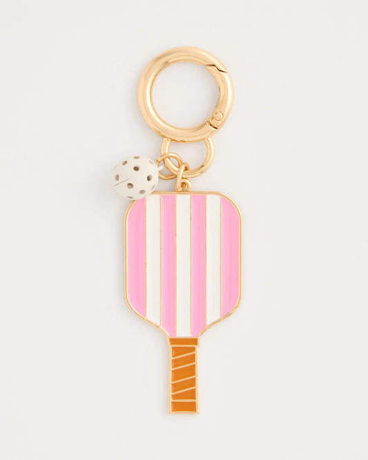 Chico's Great Value | Pink Enamel Pickleball Bag Charm