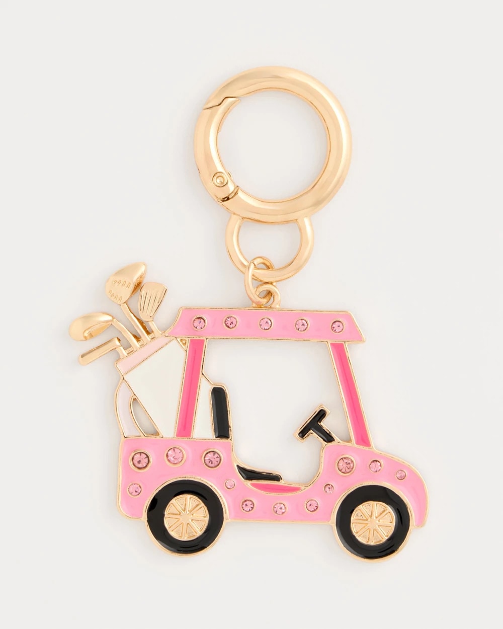 Chico's New | Pink Enamel Golf Cart Bag Charm
