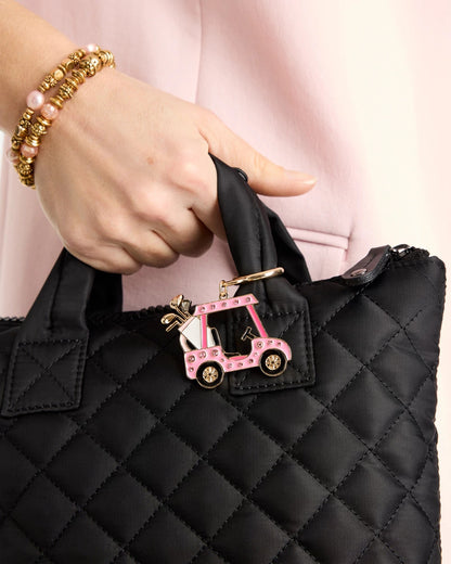 Chico's New | Pink Enamel Golf Cart Bag Charm