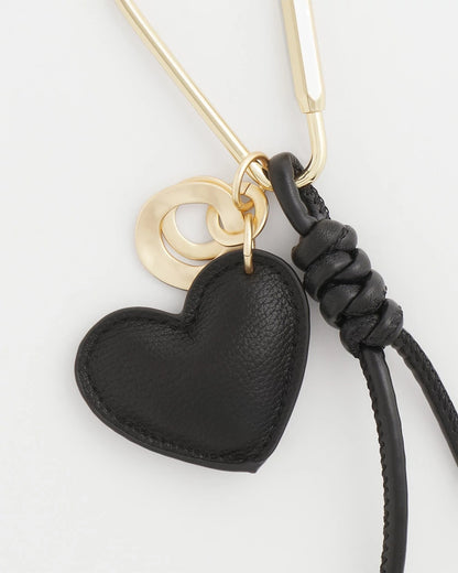 Chico's New | Faux Leather Heart Bag Charm