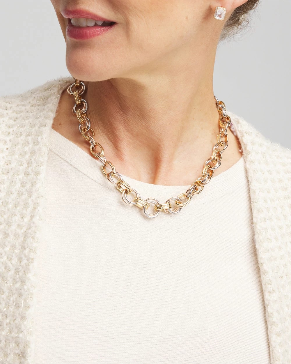 Chico's Special Offer | Convertible Tri-Tone Short Necklace