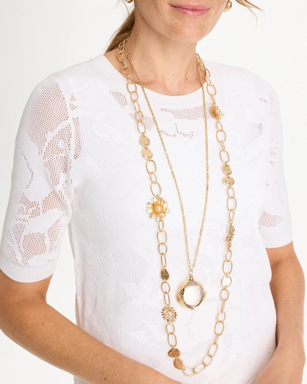 Chico's Great Value | Butterfly Wing Monocle Necklace