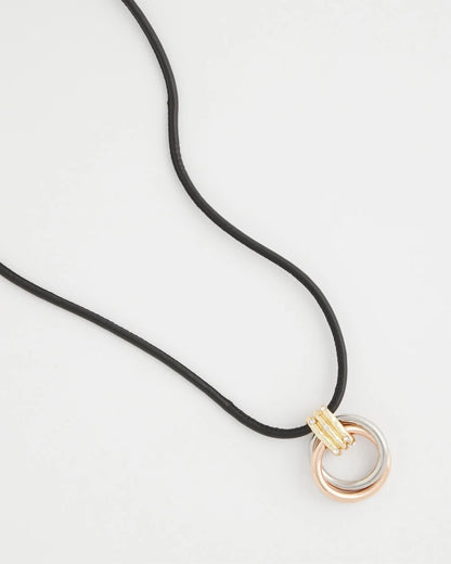 Chico's Top Pick | Adjustable Tri-Tone Pendant Necklace