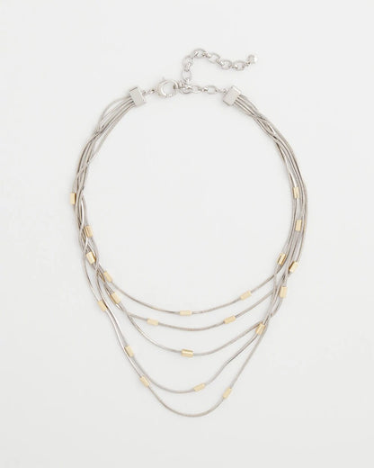 Chico's Quality | Mixed Metal Multi-Strand Necklace