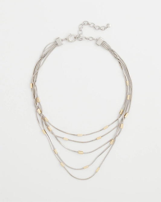 Chico's Quality | Mixed Metal Multi-Strand Necklace