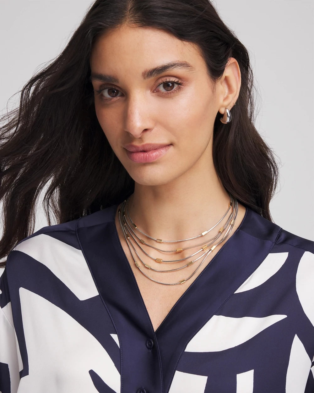 Chico's Quality | Mixed Metal Multi-Strand Necklace
