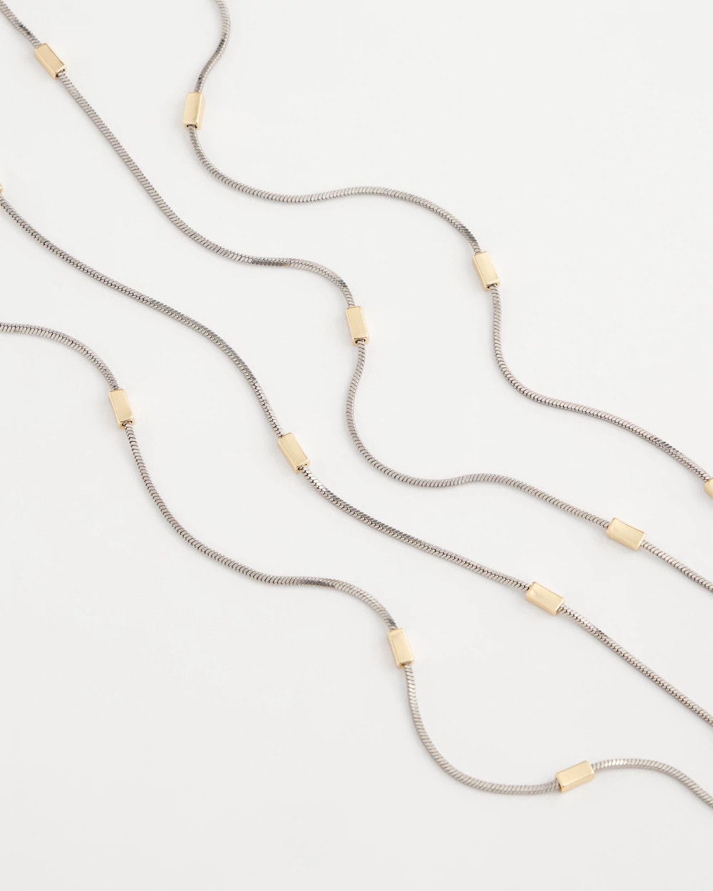 Chico's Deals | Mixed Metal Double Strand Necklace