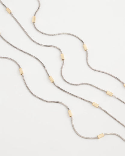 Chico's Deals | Mixed Metal Double Strand Necklace