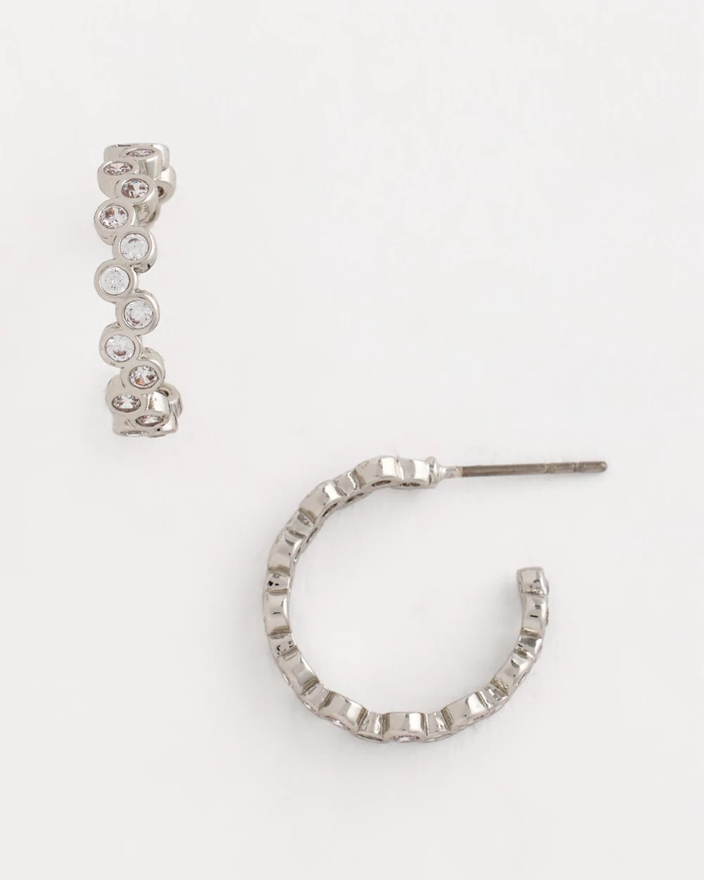 Chico's Special Offer | No Droop® Silvertone Hoop Earrings