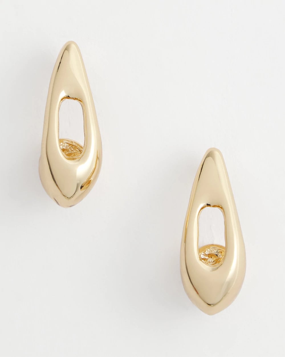 Chico's Special Offer | Gold Puff Hoop Earrings