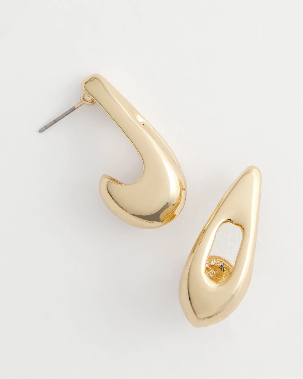 Chico's Special Offer | Gold Puff Hoop Earrings