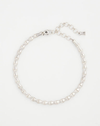 Chico's Best Price | Silvertone Bamboo Collar Necklace