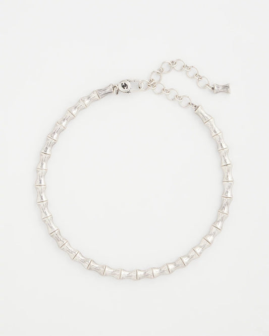 Chico's Best Price | Silvertone Bamboo Collar Necklace