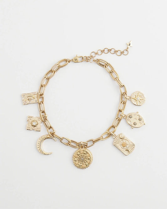 Chico's Discount | Gold Celestial Charm Necklace