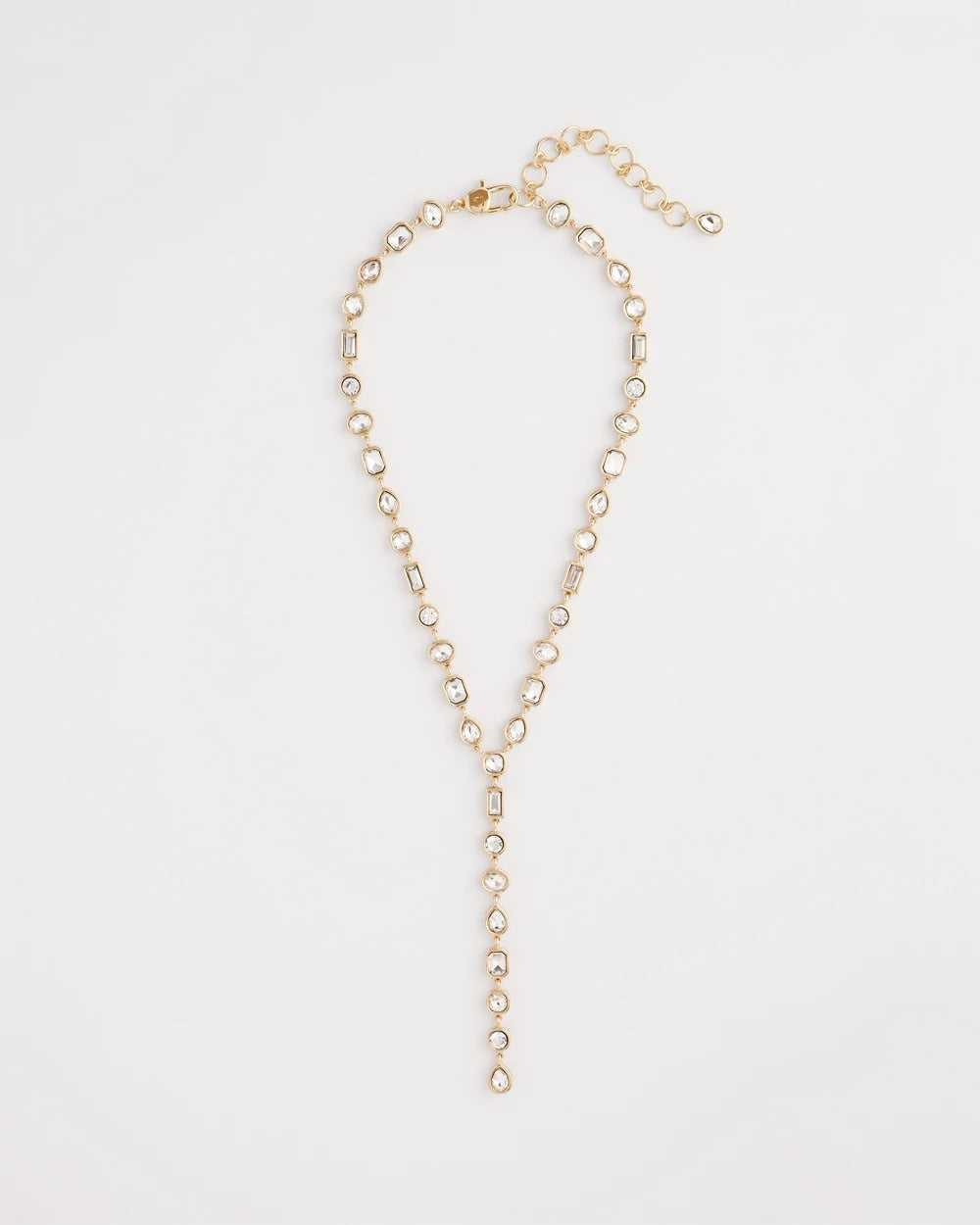 Chico's Deals | Bezel Set Goldtone Y-Necklace