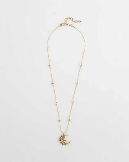 Chico's Exclusive | Gold Moon Pendant Necklace
