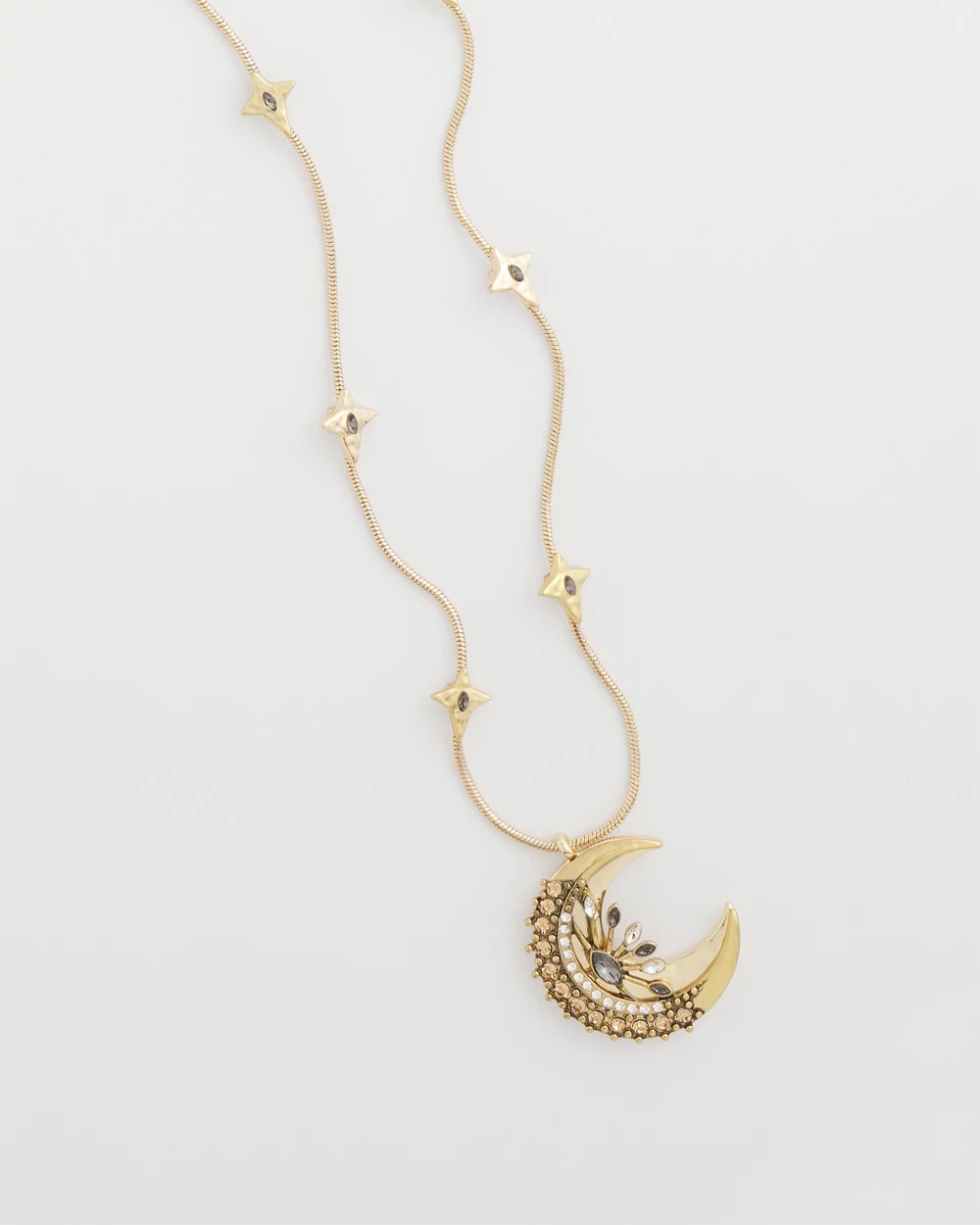 Chico's Exclusive | Gold Moon Pendant Necklace