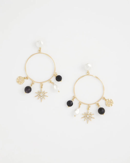 Chico's Customer Favorite | Starry Night Charm Hoop Earrings