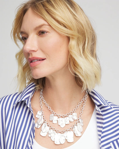Chico's Everyday | Double Square Charm Pendant Necklace