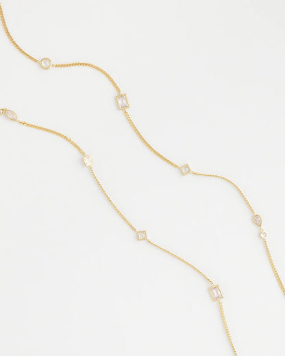 Chico's Featured | Fine Crystal Long Chain Necklace