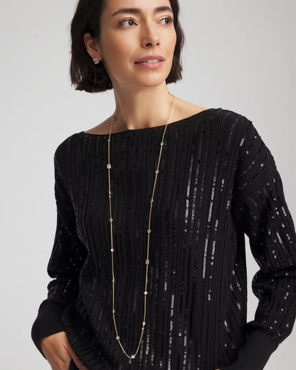 Chico's Featured | Fine Crystal Long Chain Necklace