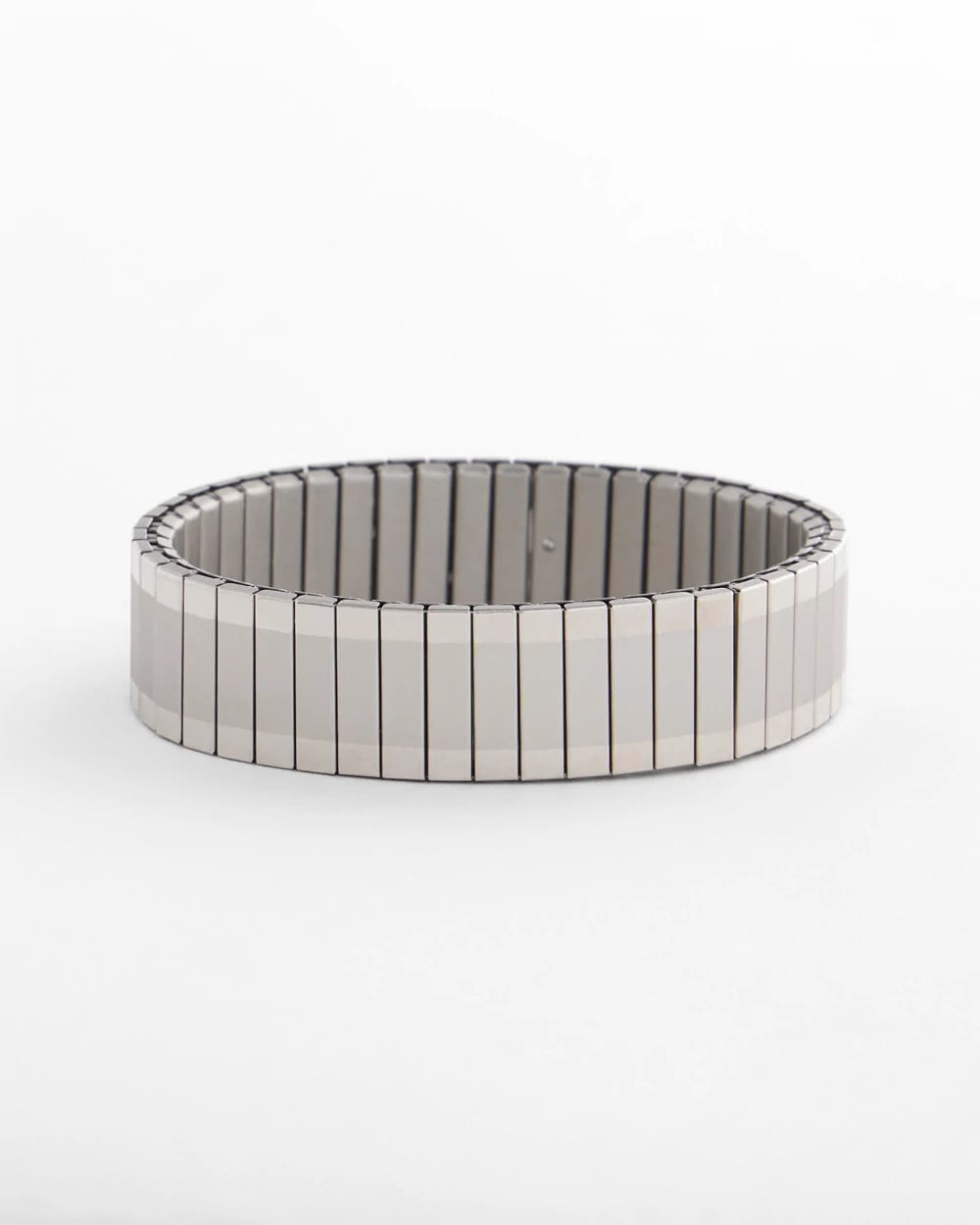 Chico's Customer Favorite | Silver Tone Stretch Watchband Bracelet