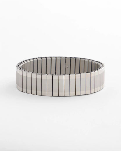 Chico's Customer Favorite | Silver Tone Stretch Watchband Bracelet