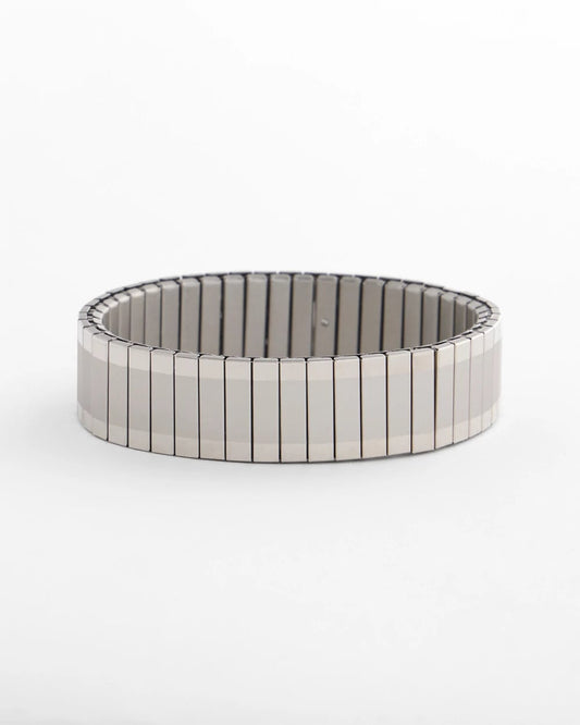 Chico's Customer Favorite | Silver Tone Stretch Watchband Bracelet