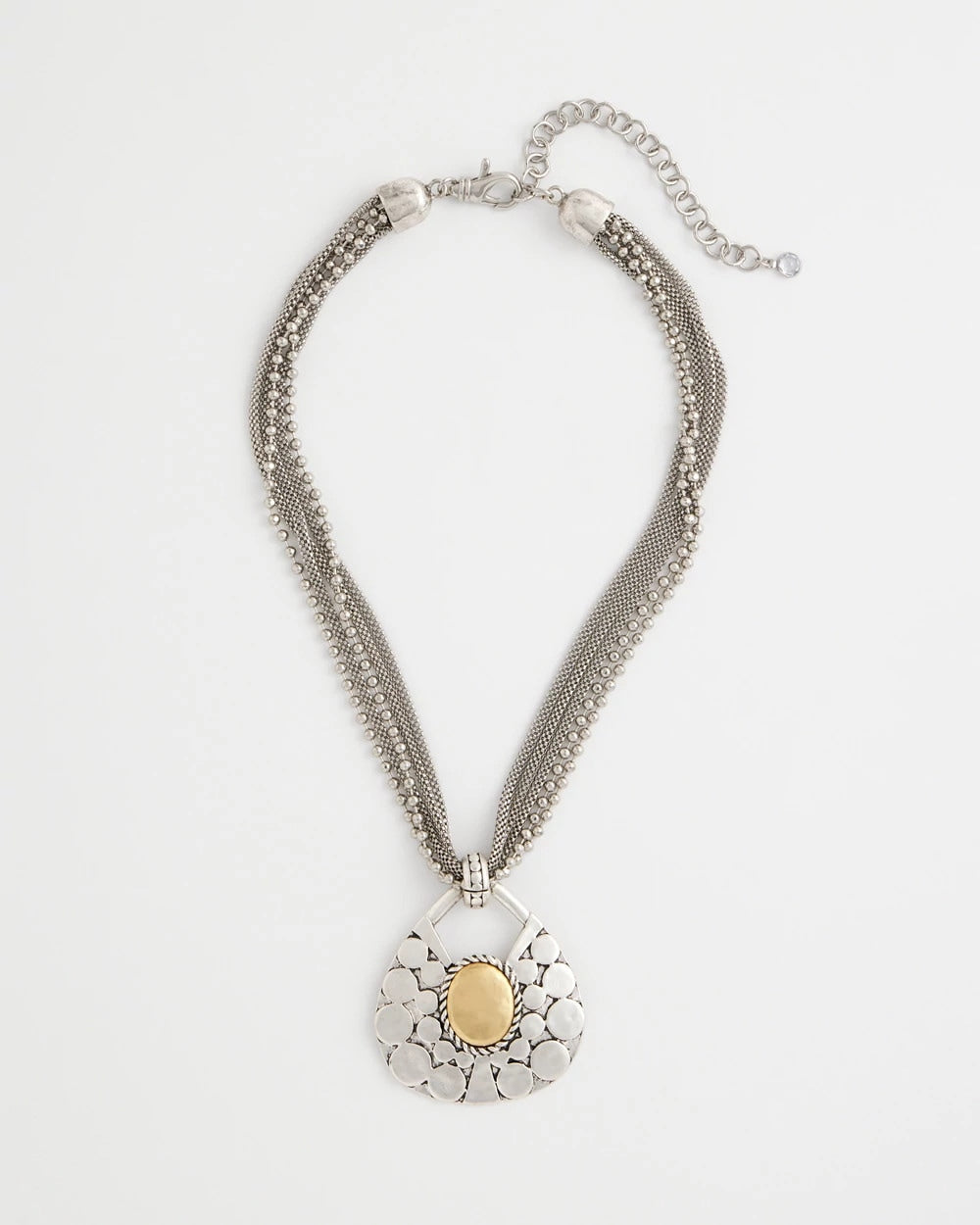 Chico's Signature | Island Metal Pendant Necklace