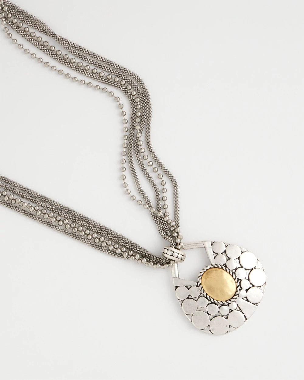 Chico's Signature | Island Metal Pendant Necklace