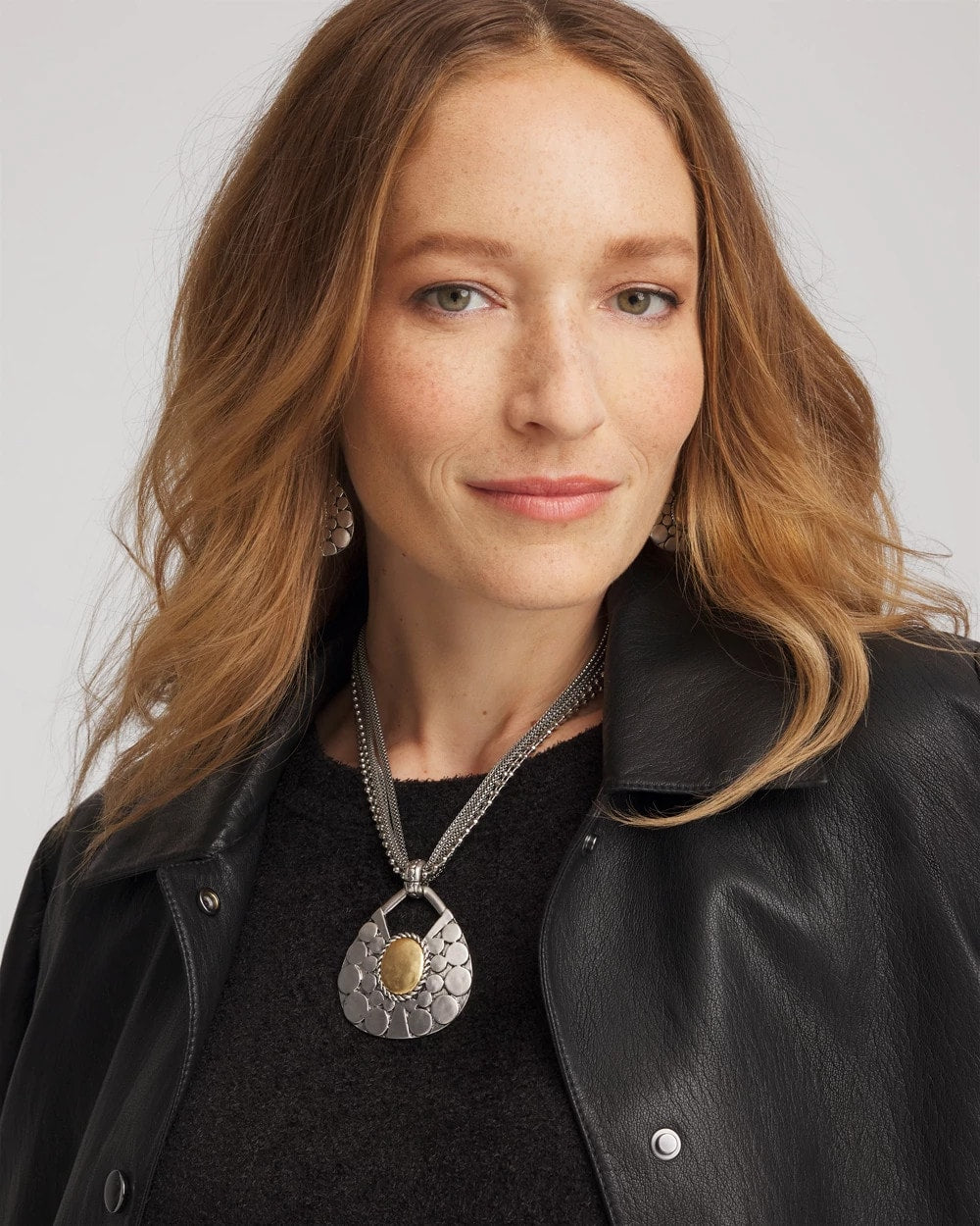 Chico's Signature | Island Metal Pendant Necklace