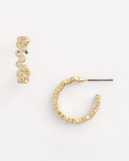 Chico's Best Seller | Goldtone Cubic Zirconia Hoop Earrings