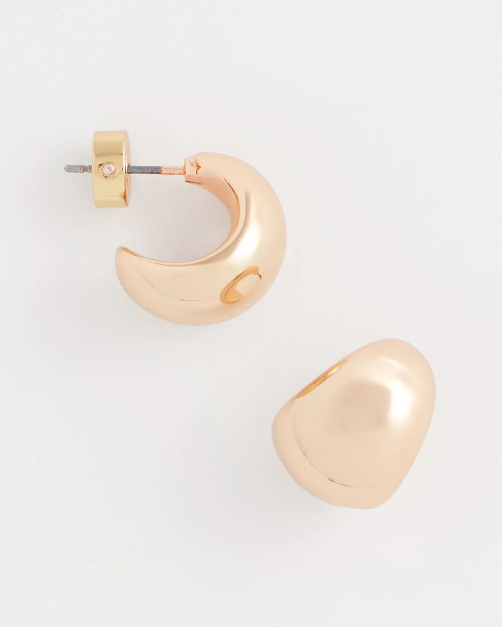 Chico's Best Seller | Rose Gold Huggie Hoop Earrings